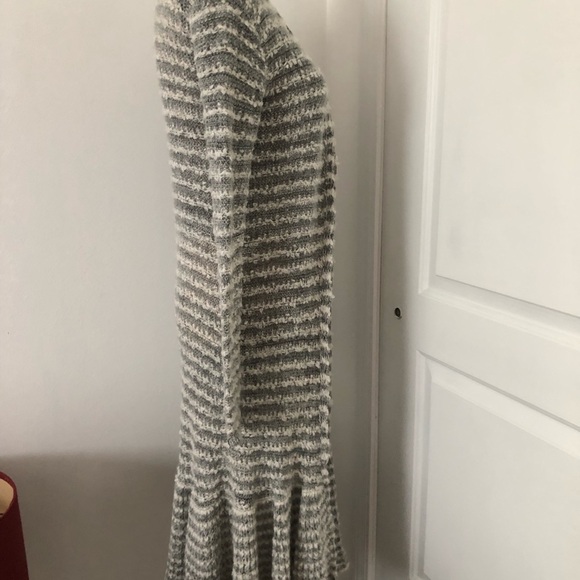 Free People rare Smile As You Mean midi duster open knit striped cardigan - Picture 3 of 9